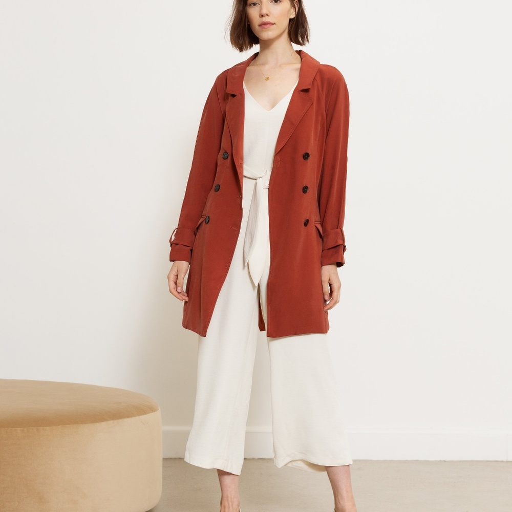 Modern Citizen Burnt Orange Trench